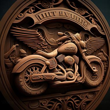 3D модель Классический Harley Davidson Heritage (STL)